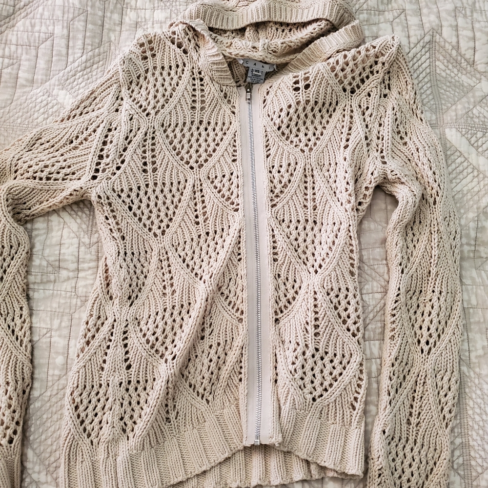 Cabi by the sea zip up sweater